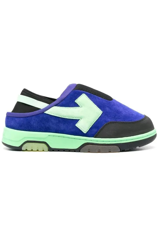 OFF-WHITE Out Of Office Mule Purple Green (OMIA246F22LEA0013555)