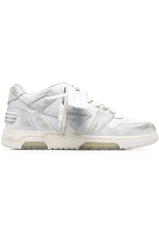 OFF-WHITE Out Of Office OOO Low Distressed Vintage White (OMIA189S23LEA0050101)
