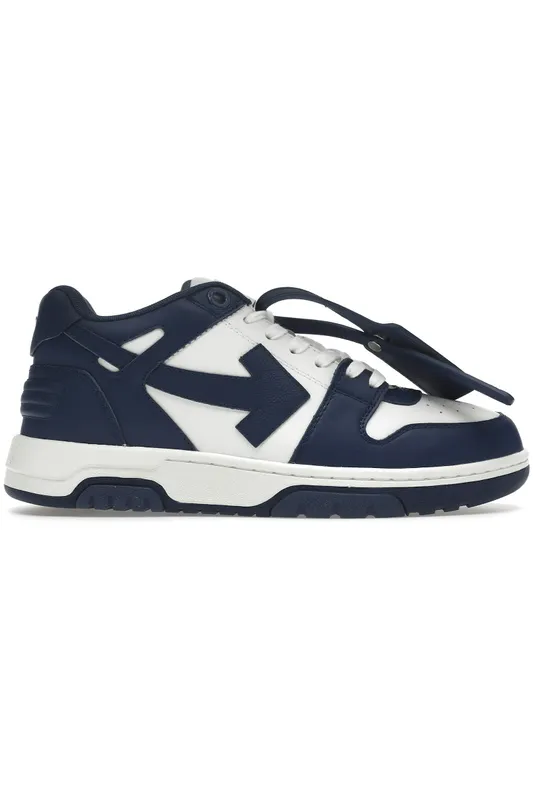 OFF-WHITE Out Of Office “OOO” Low Tops Dark Blue White (OMIA189S22LEA0010142/OMIA189C99LEA004_4201/OMIA189F22LEA001_0142)
