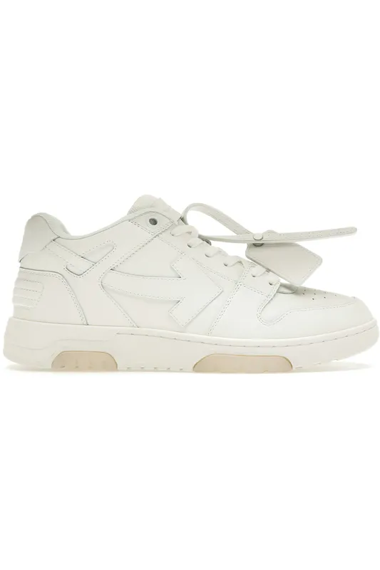 OFF-WHITE Out Of Office OOO Low Tops Triple White (OMIA189C99LEA0010100)