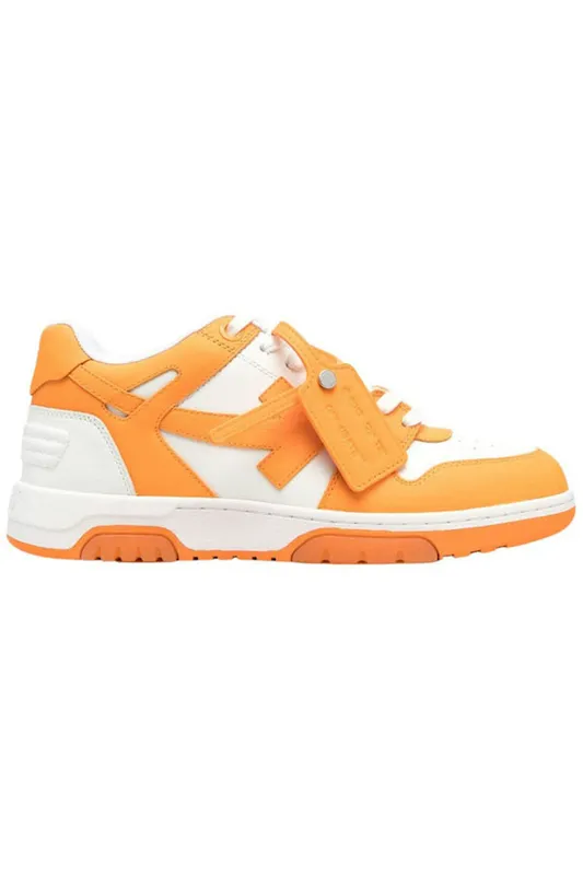 OFF-WHITE Out Of Office OOO Low Tops White Light Orange (OMIA189S23LEA0012001)