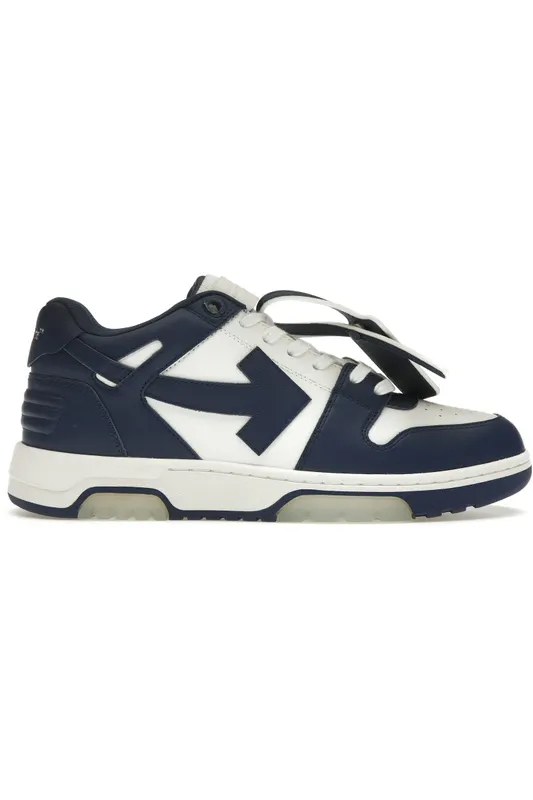 OFF-WHITE Out Of Office OOO Low Tops White Royal Blue (OMIA189C99LEA0070142)