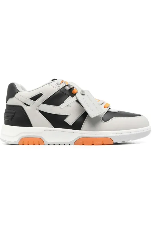 OFF-WHITE Out of Office Sneaker Grey Black Orange (OMIA189S23LEA0040510)