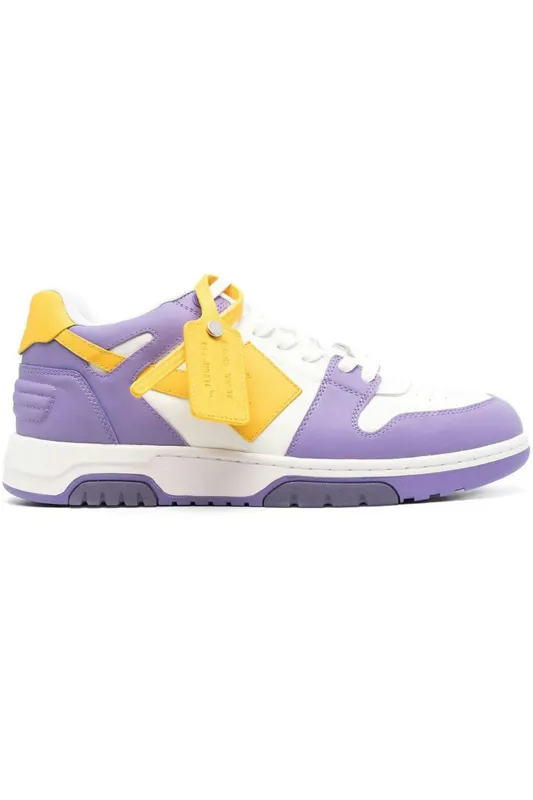 OFF-WHITE Out of Office Sneaker White Purple Yellow (omia189s23lea0013718)