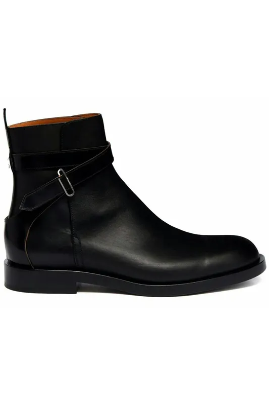 OFF-WHITE Paperclip Ankle Boots Black (OMID009F21LEA0011010)