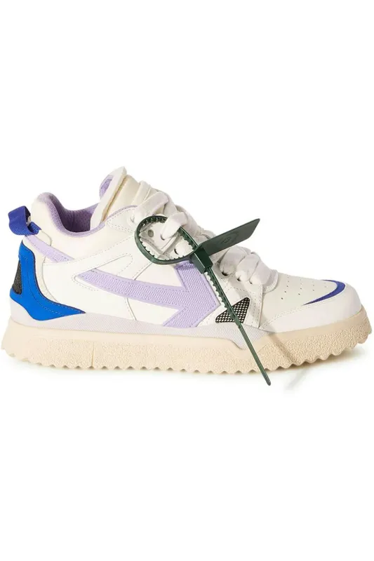 OFF-WHITE Sponge Mid Top White Lilac Purple Blue (OWIA271F23LEA0010136)