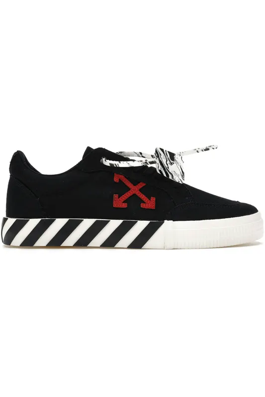 OFF-WHITE Vulc Low Black Red Arrow FW20 (OMIA085E20FAB0011025)