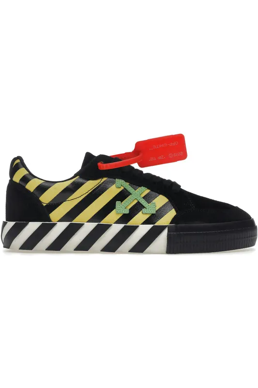 OFF-WHITE Vulc Low Black Yellow Green (OMIA085E19C210476040)