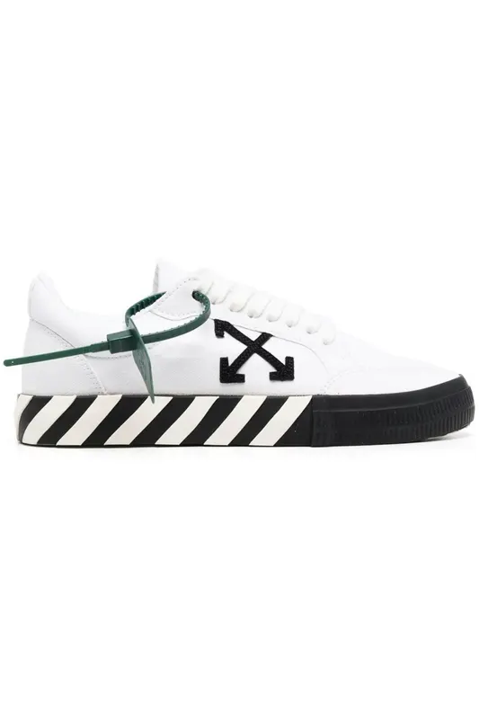 OFF-WHITE Vulc Low Canvas Black White (Women’s) (OWIA272C99FAB0010110)