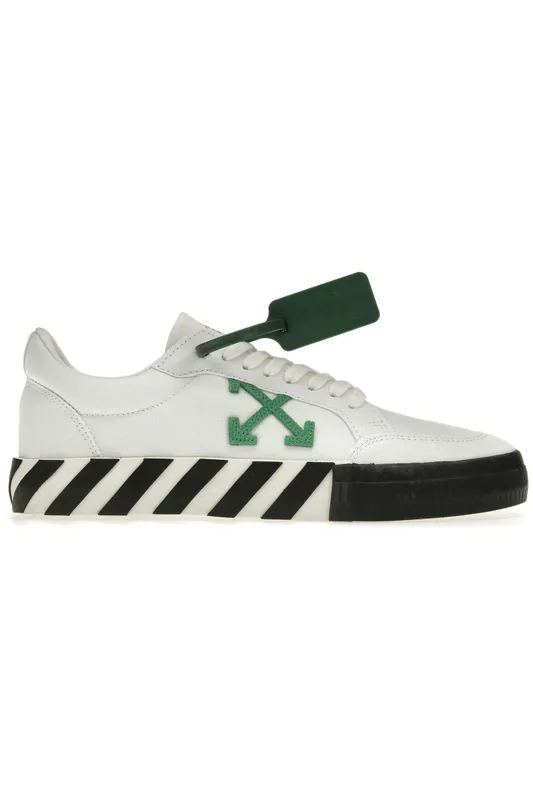 OFF-WHITE Vulc Low Canvas White Green (FW22) (OMIA085F22FAB0010155)