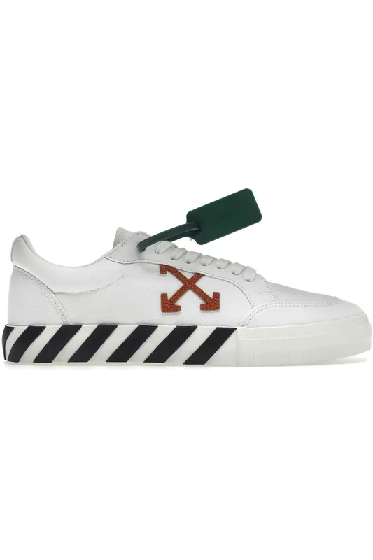 OFF-WHITE Vulc Low Canvas White Red Arrow Black (OMIA085C99FAB0010125)