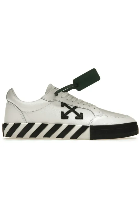 OFF-WHITE Vulc Low Leather White Black SS22 (OMIA085C99LEA0010110)