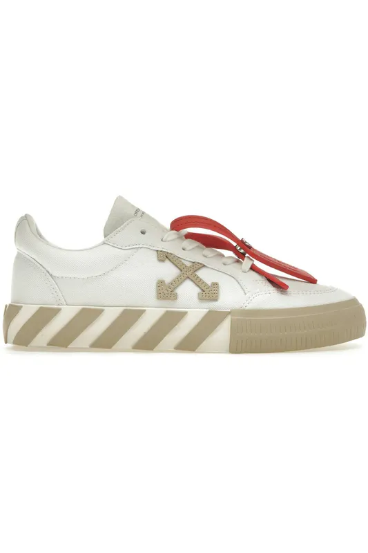 OFF-WHITE Vulc Low White Beige Orange (Women’s) (OWIA272S23FAB0020117)