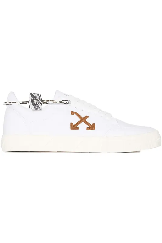 OFF-WHITE Vulc Low White Brown (OMIA085R21FAB0020160)