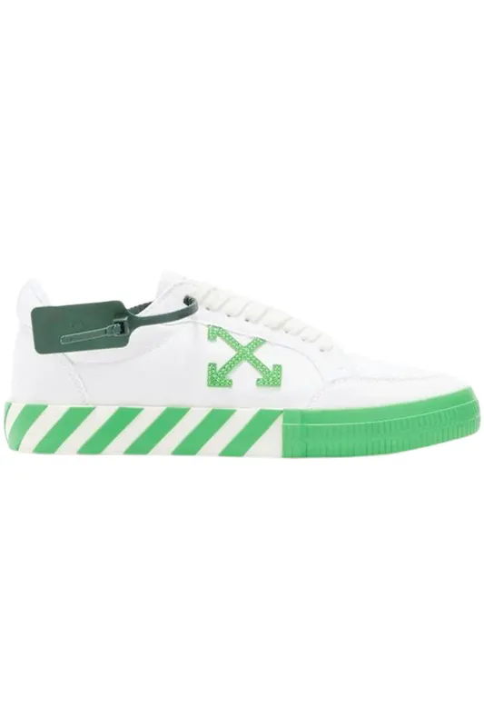 OFF-WHITE Vulc Low White Fluo Green (OMIA085S22FAB0010155)