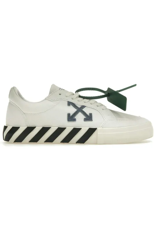 OFF-WHITE Vulc Low White Navy (FW22) (OMIA085F22FAB0010146 / OMIA085C99FAB0010146)