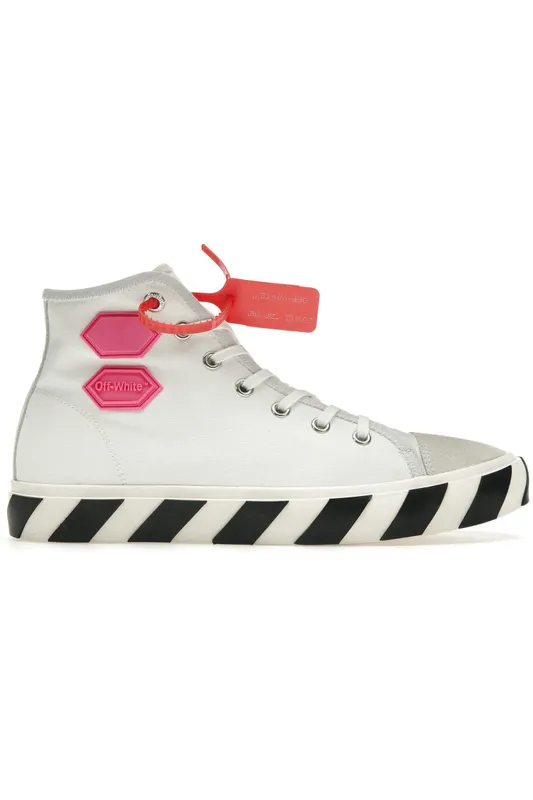 OFF-WHITE Vulcanized Hi Top White Fuchsia (OMIA110R19C210350128)