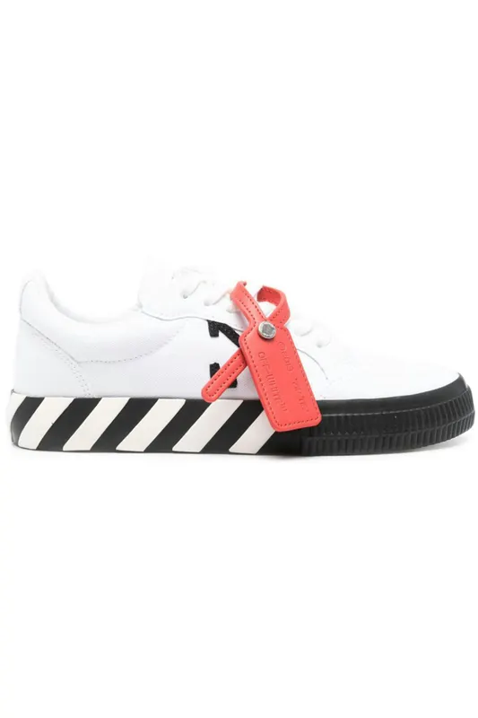 OFF-White Vulcanized Low Canvas White Black Ice (Women’s) (OWIA272C99FAB0050110)