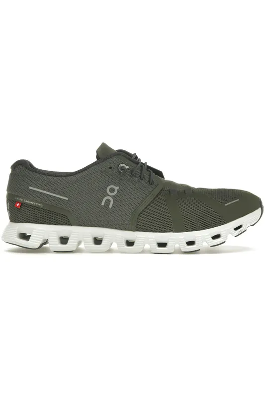 On Running Cloud 5 Olive Green White (59.98912)