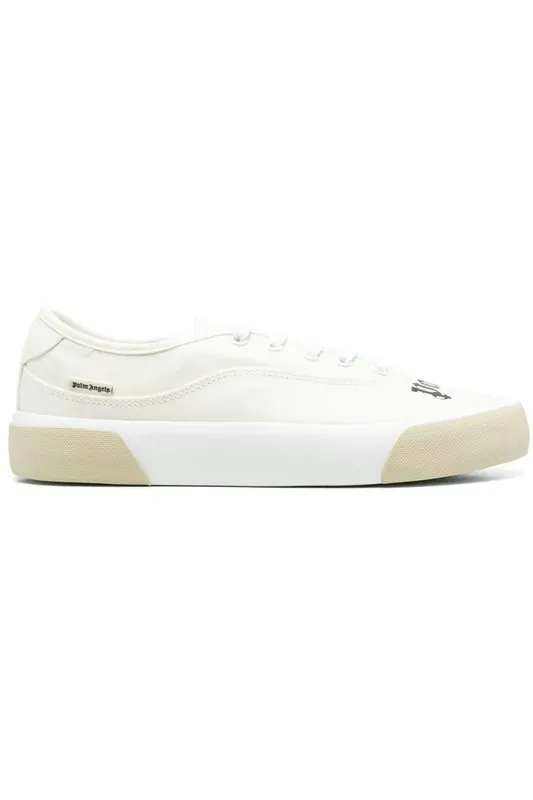 Palm Angels Logo Skaters Sneakers Cream White (PMIN001S23FAB0018501)