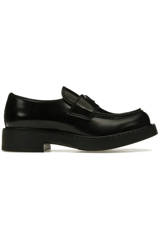 Prada 35mm Loafer Black Brushed Leather (2DE127_055_F0002)