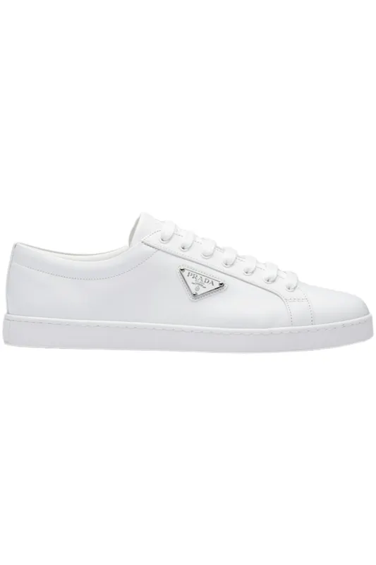 Prada Brushed Sneakers Leather White White (2EE376_3F0E_F0009)