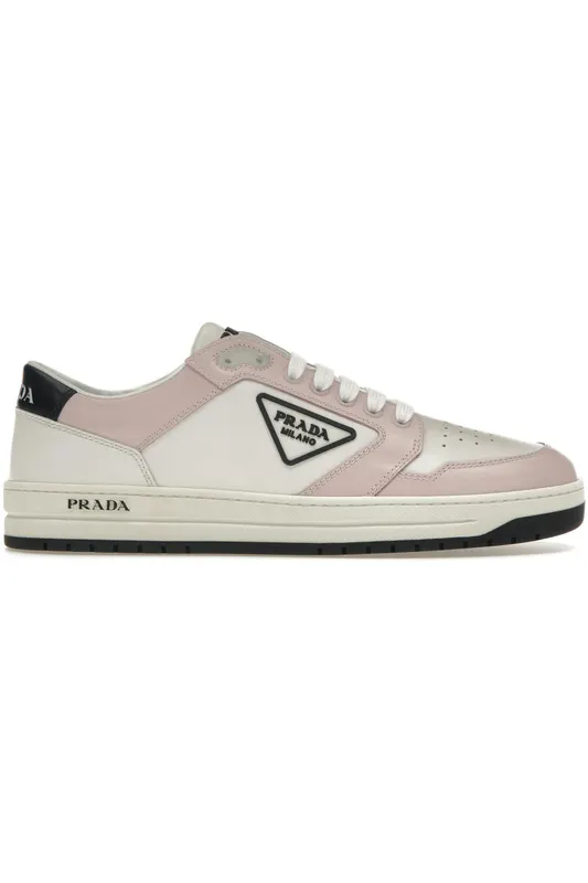 Prada District Sneaker White Pink Perforated Leather (Women’s) (1E790M_3LJ6_F0D8U_F_030)