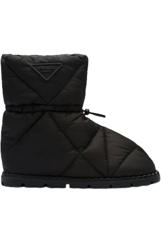 Prada Quilted Booties Black Nylon (2UE019_3LGO_F0002_F_G000)
