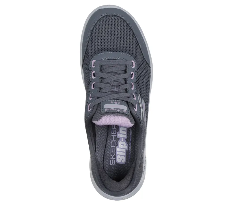 Skechers Skechers Slip-ins: GO WALK Flex – Clear Creek – Houtskool / Lavendel (124846-CCLV)