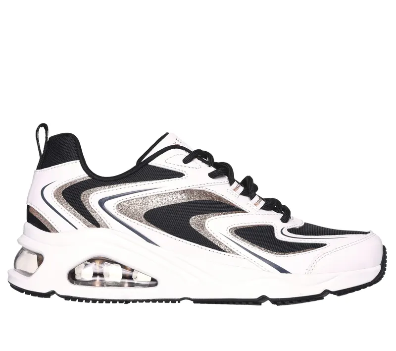 Skechers Tres-Air – Shimm-Airy – Wit / Zwart / Goud (177422-WBGD)