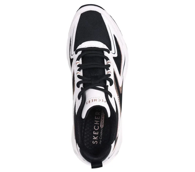 Skechers Tres-Air – Shimm-Airy – Wit / Zwart / Goud (177422-WBGD)