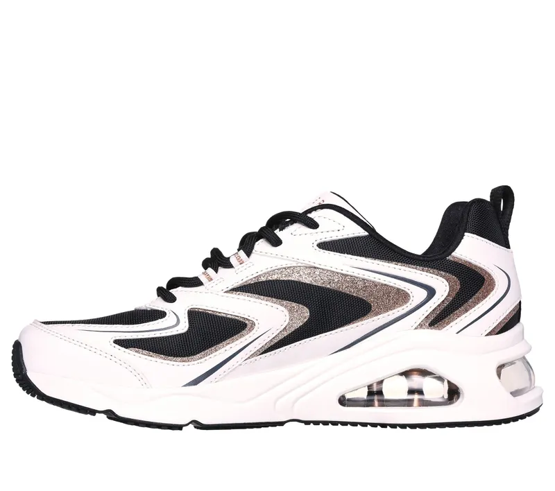 Skechers Tres-Air – Shimm-Airy – Wit / Zwart / Goud (177422-WBGD)