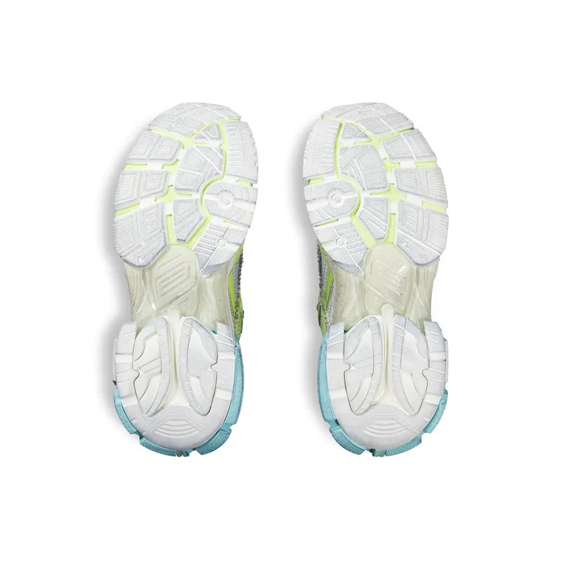 Balenciaga Men’s Runner Marathon Sneaker In White / Neon Yellow / Red / Blue White / Neon Yellow / Red / Blue (772774WRNMT4697)