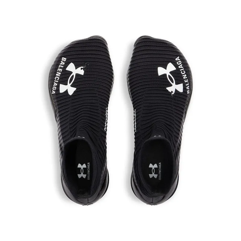 Balenciaga Men’s Under Armour® Hyper Sneaker In Black / White Black / White (811989WUASO1090)