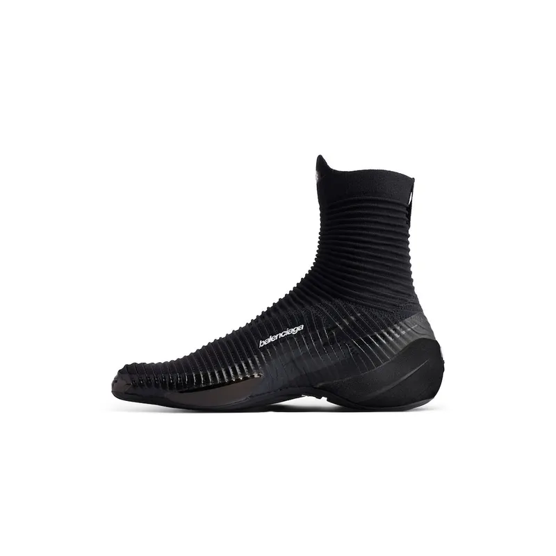 Balenciaga Men’s Under Armour® Hyper Sneaker In Black / White Black / White (811989WUASO1090)