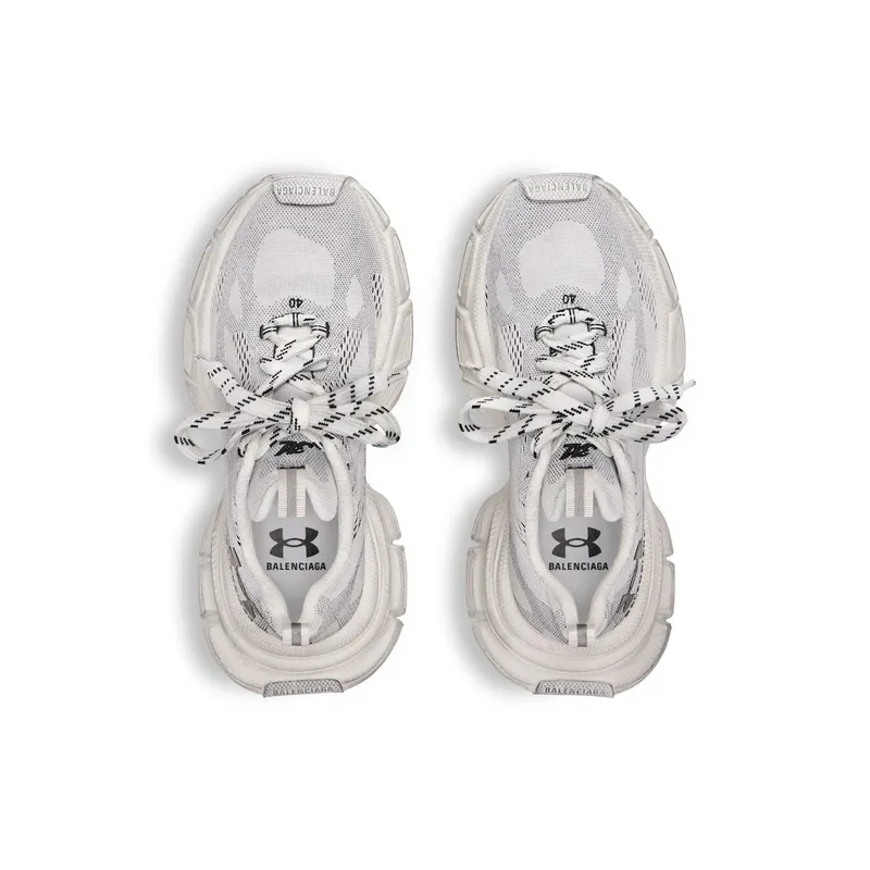 Balenciaga Women’s Under Armour® 3xl Knit Sneaker In White / Black White / Black (814415W3XUA9010)