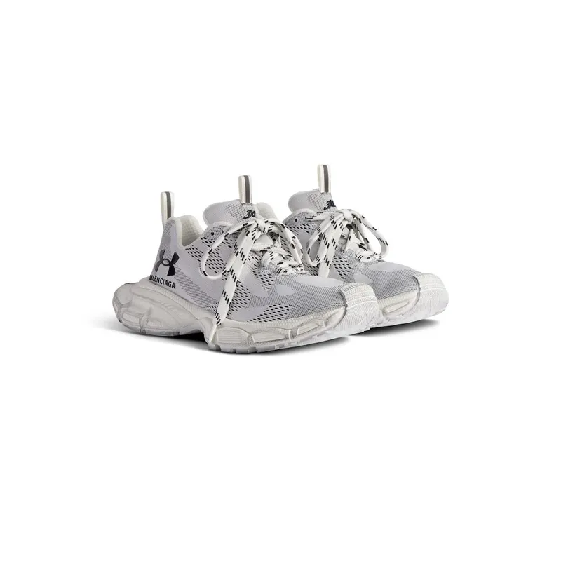Balenciaga Women’s Under Armour® 3xl Knit Sneaker In White / Black White / Black (814415W3XUA9010)