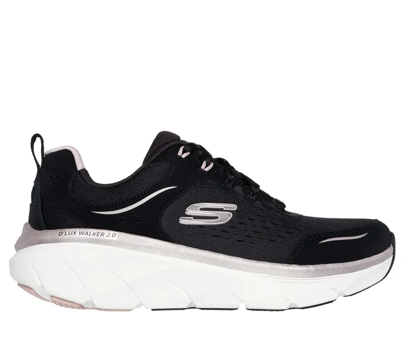 Skechers Relaxed Fit: D’Lux Walker 2.0 – Gradient Glam – Zwart / Roos Goud (150103-BKRG)