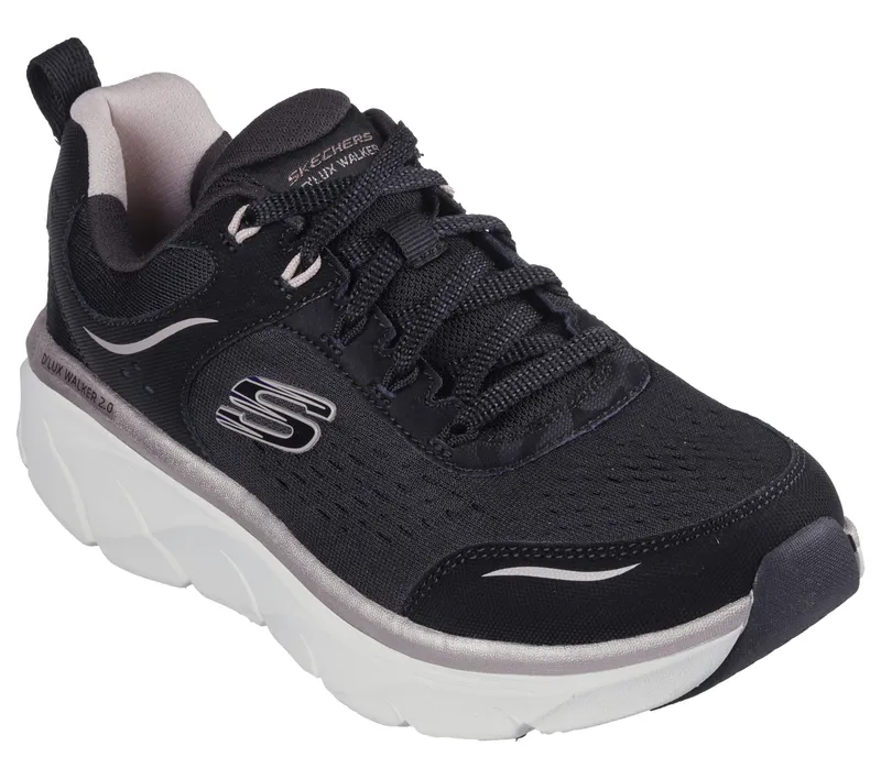 Skechers Relaxed Fit: D’Lux Walker 2.0 – Gradient Glam – Zwart / Roos Goud (150103-BKRG)