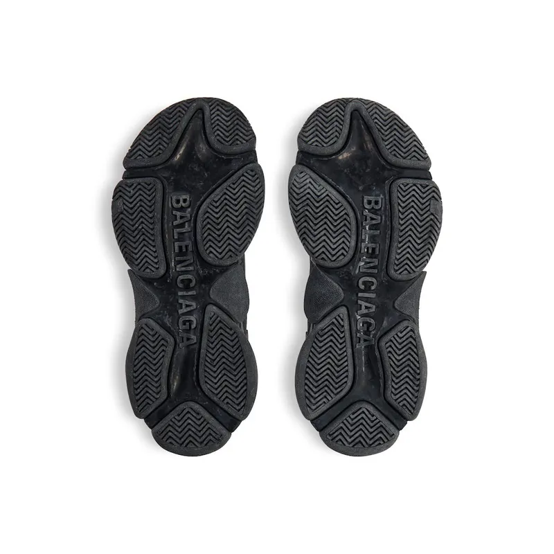 Balenciaga Men’s Triple S Sporty Sneaker In Black Black (803241WTSSL1000)