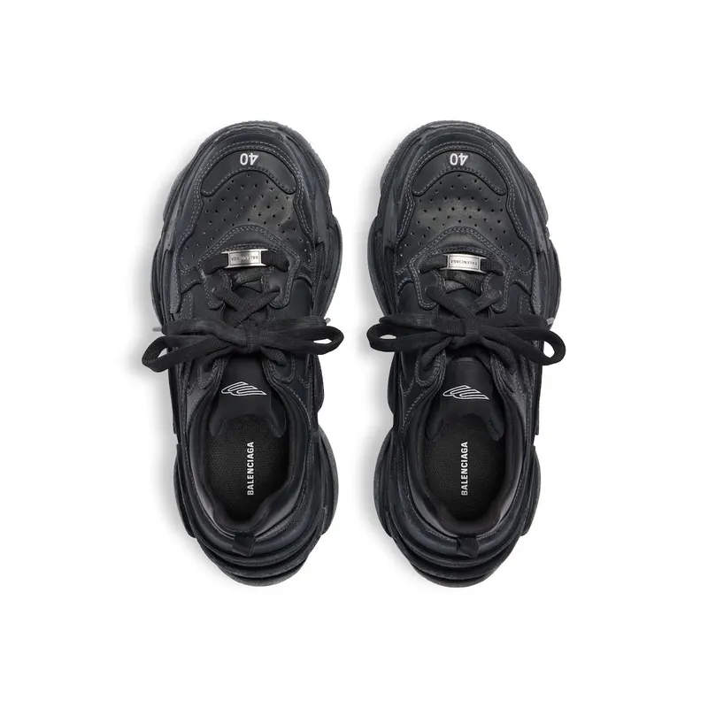 Balenciaga Men’s Triple S Sporty Sneaker In Black Black (803241WTSSL1000)