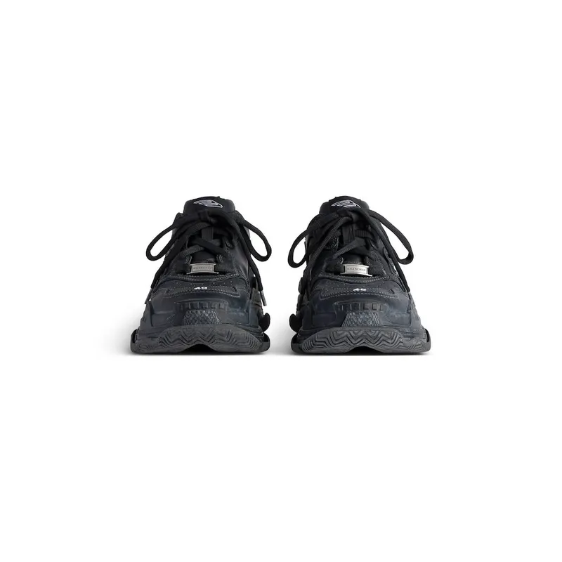 Balenciaga Men’s Triple S Sporty Sneaker In Black Black (803241WTSSL1000)