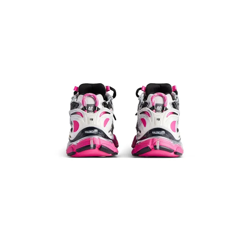 Balenciaga Women’s Runner Gradient Sneaker In White / Pink / Black White / Pink / Black (772767WRUNG9155)