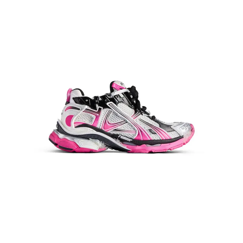 Balenciaga Women’s Runner Gradient Sneaker In White / Pink / Black White / Pink / Black (772767WRUNG9155)