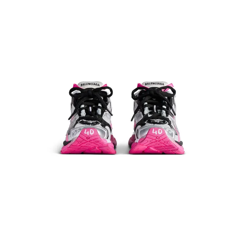 Balenciaga Women’s Runner Gradient Sneaker In White / Pink / Black White / Pink / Black (772767WRUNG9155)