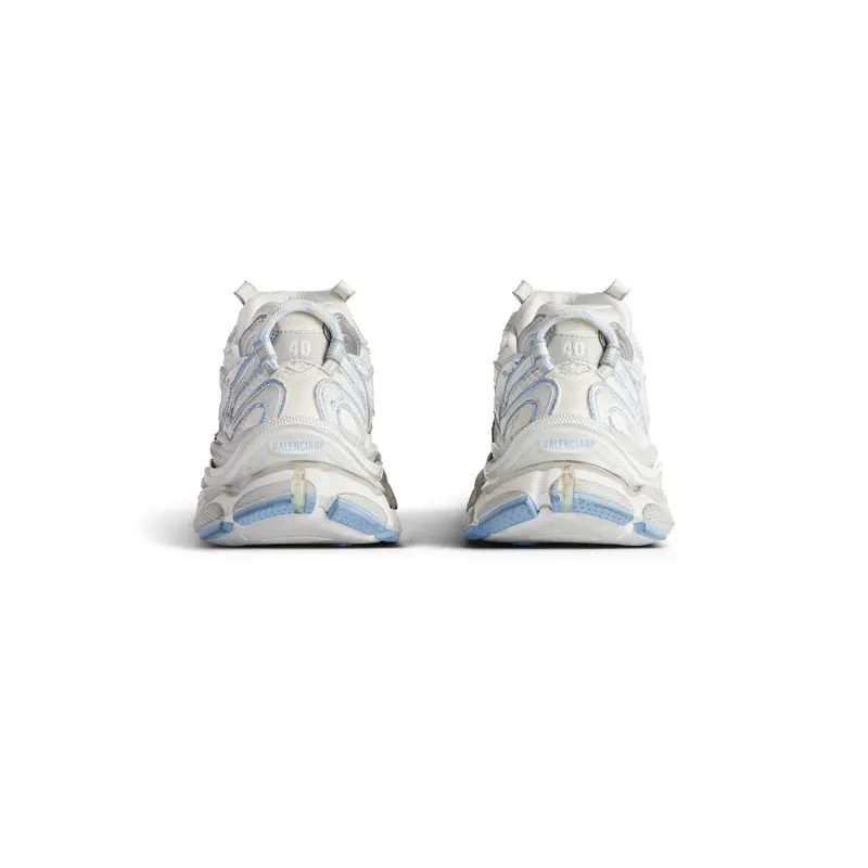 Balenciaga Women’s Runner 2.0 Sneaker In White / Light Blue / Grey White / Light Blue / Grey (779064W3RXP9041)
