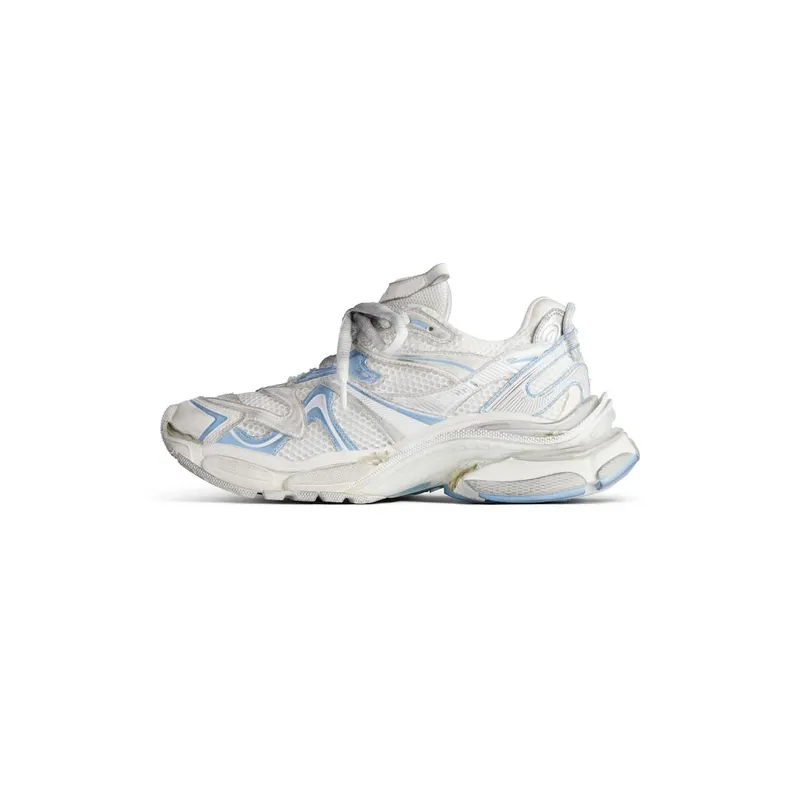 Balenciaga Women’s Runner 2.0 Sneaker In White / Light Blue / Grey White / Light Blue / Grey (779064W3RXP9041)