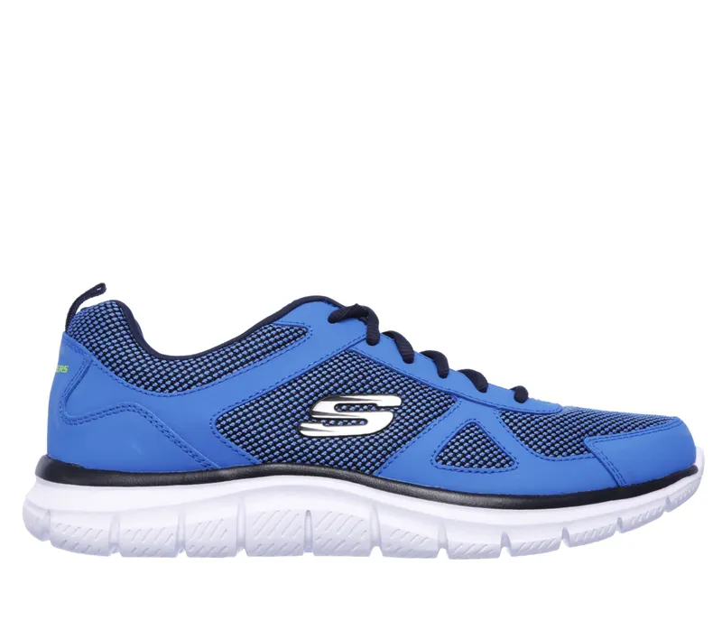 Skechers Track – Bucolo – Blauw / Limoen (52630-BLLM)