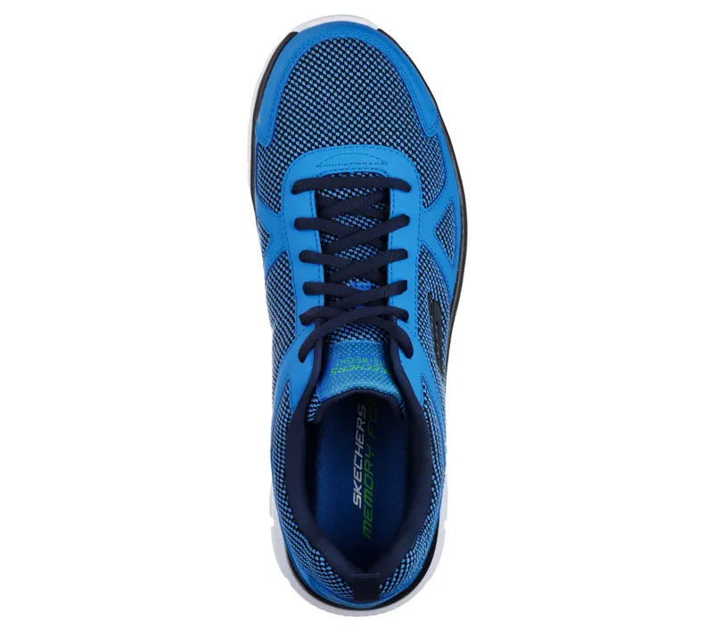 Skechers Track – Bucolo – Blauw / Limoen (52630-BLLM)