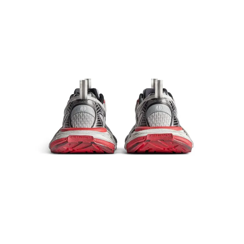 Balenciaga Men’s 3xl Extreme Lace Sneaker In Grey / Red / Black / White Grey / Red / Black / White (778698W3XLL1261)